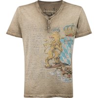 Trachtenshirt sand Bene 011096 ~ L