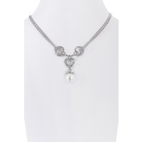 Collier mit Herzen und Perle
