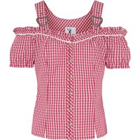 Trachtenbluse kurzarm rot kariert Niersbach 011520 ~ 36