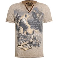 Trachtenshirt hellbraun Severin 012282 ~ XL