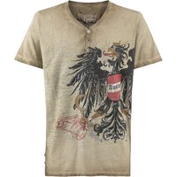 Trachtenshirt oliv Franz Austria 012724 ~ S