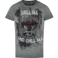 Trachtenshirt grau Grill ma und Chill ma 012939 ~ M