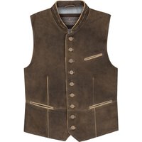 Trachten Lederweste dunkelbraun Saalbach 013183 ~ 46