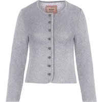 Trachten Strickjacke hellgrau Franziska 014422 ~ 30
