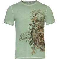 Trachtenshirt eukalyptus grün Ingo 015414 ~ 3XL