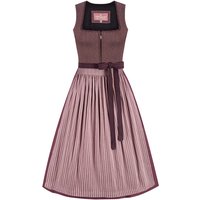 Dirndl lang 80 cm aubergine Stretch Martha 015474 ~ 40