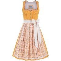 Midi Dirndl 65 cm gelb creme Flora 016315 ~ 32