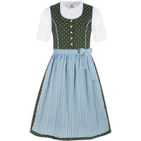Kinder Dirndl dunkelgrün hellblau 016318 ~ 104