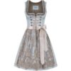 Mini Dirndl 60 cm hellblau taupe Tiara 012085 ~ 36