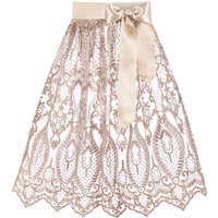 Dirndlschürze Spitze midi 65 cm taupe 016590 ~ XL