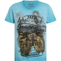 Trachtenshirt blau Sebald 012281 ~ S