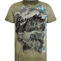 Trachtenshirt oliv Salvator 012284 ~ 3XL