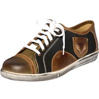 Trachtensneaker braun schwarz Mondsee 012493 ~ 47