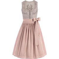 Midi Dirndl 70 cm taupe altrosa Fleur 013228 ~ 44