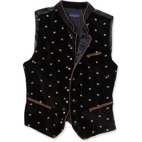 Trachtenweste schwarz mit Stickerei Calzado 114183 ~ 48