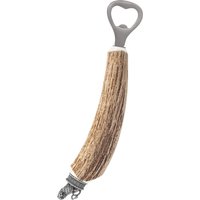 Flaschenöffner Hirschhorn mit Löwenfigur 014020 ~ braun