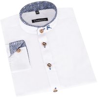 Kinder Trachtenhemd langarm weiß blau Maxi 014299 ~ 104