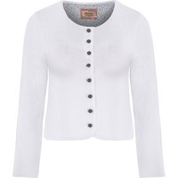 Trachten Strickjacke weiß Franziska 014412 ~ 30