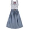 Midi Dirndl 65 cm grau blau Emilia 014653 ~ 34