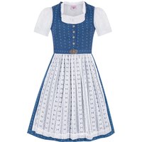 Kinder Dirndl blau weiß Mina 014804 ~ 104
