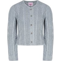 Mädchen Trachten Strickjacke blaugrau Alia 015293 ~ 116