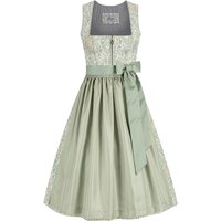 Midi Dirndl 70 cm creme mintgrün Gloria 015703 ~ 34