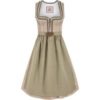 Midi Dirndl 65 cm taupe salbei Leni 015773 ~ 42