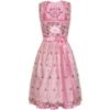 Mini Dirndl 60cm altrosa-geblümt Agathe 130859 ~ 34