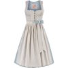Midi Dirndl 70 cm natur blaugrau Melanie 015869 ~ 36