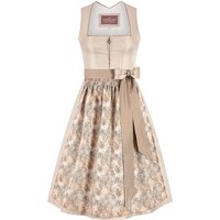 Midi Dirndl 70 cm creme taupe Annika 016169 ~ 34