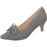 Pumps grau mit Schleife Julie 016174 ~ 39