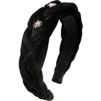 Samt Haarreif mit Strass-Edelweiß