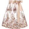 Dirndlschürze Spitze midi 65 cm braun 016564 ~ M