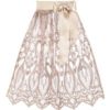 Dirndlschürze Spitze midi 65 cm taupe 016590 ~ XL