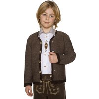Kinder Trachten Strickjacke dunkelbraun 140368 ~ 176