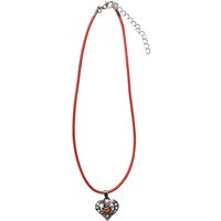 Collier mit Herzanhänger 000156 ~ rot