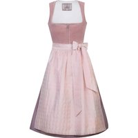 Midi Dirndl 70 cm altrosa flieder Samtcord Marilena 016761 ~ 30