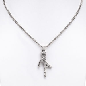 Collier altsilber Hirschgeweih 002947