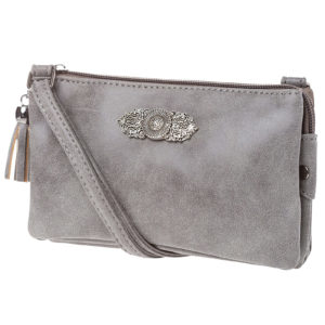 Dirndltasche Sophie mit Ornament 008413 ~ hellgrau