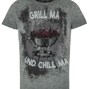 Trachtenshirt grau Grill ma und Chill ma 012939 ~ M