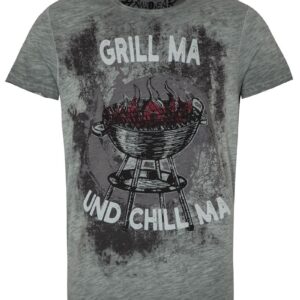 Trachtenshirt grau Grill ma und Chill ma 012939 ~ S
