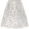 Dirndlschürze floral bestickt mit Perlen (65 cm) ~ S