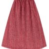 Dirndlschürze mit Rankenmuster (70 cm) ~ rot ~ S
