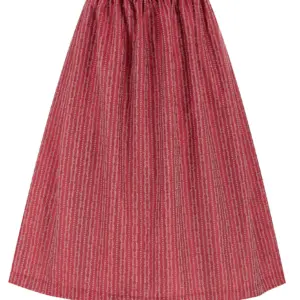 Dirndlschürze mit Rankenmuster (70 cm) ~ rot ~ S