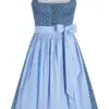 Midi Dirndl 65 cm blau hellblau Hilda 015072 ~ 38