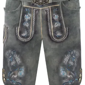 Lederhose HEINZ ~ 44 ~ blau