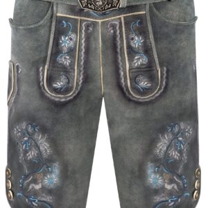 Lederhose HEINZ ~ 46 ~ blau