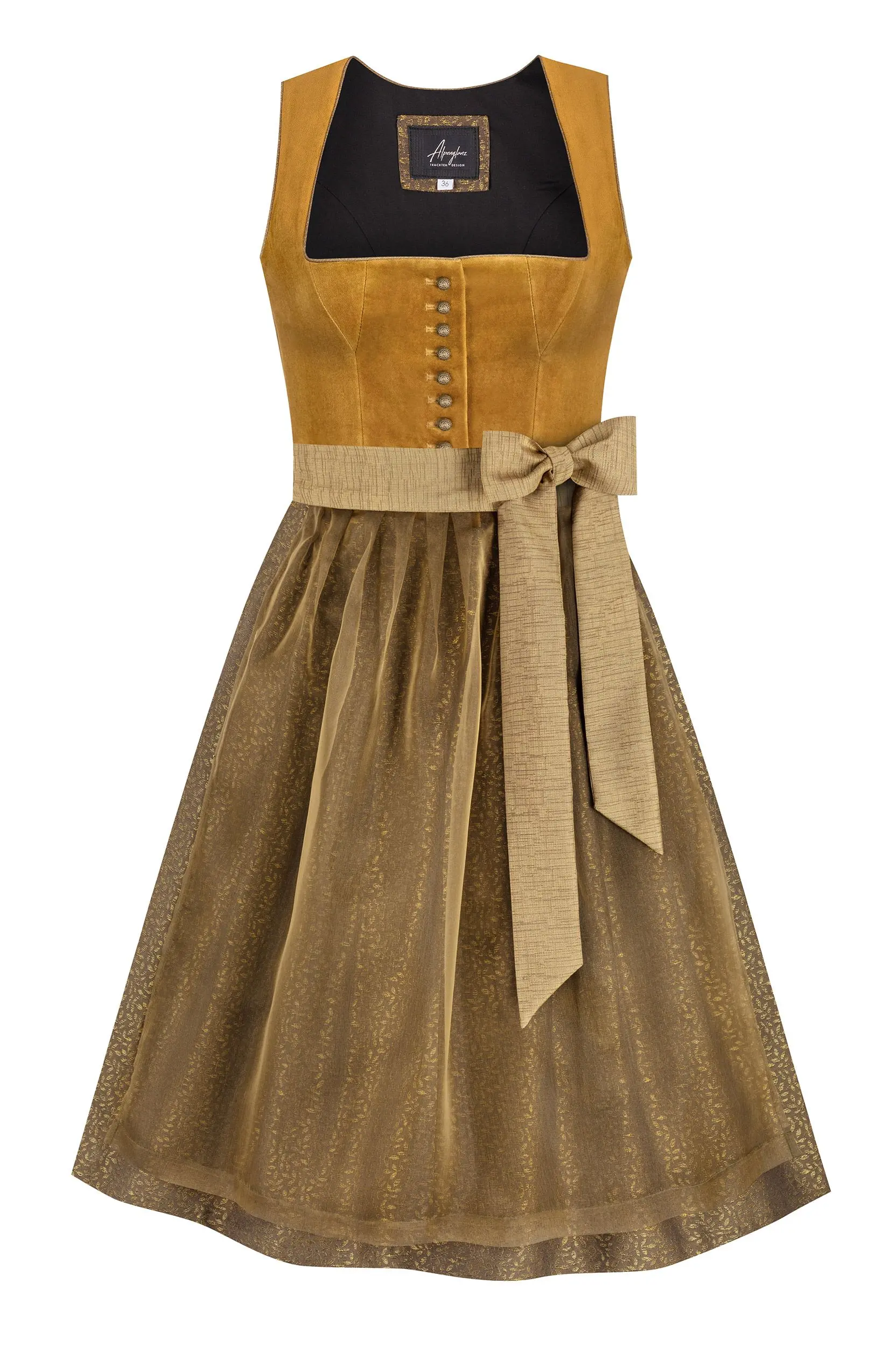 Dirndl MAXIMA (70 cm) ~ 36 ~ curry