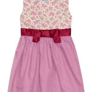 Kinder Trachtenkleid creme altrosa Lisa 013489 ~ 92