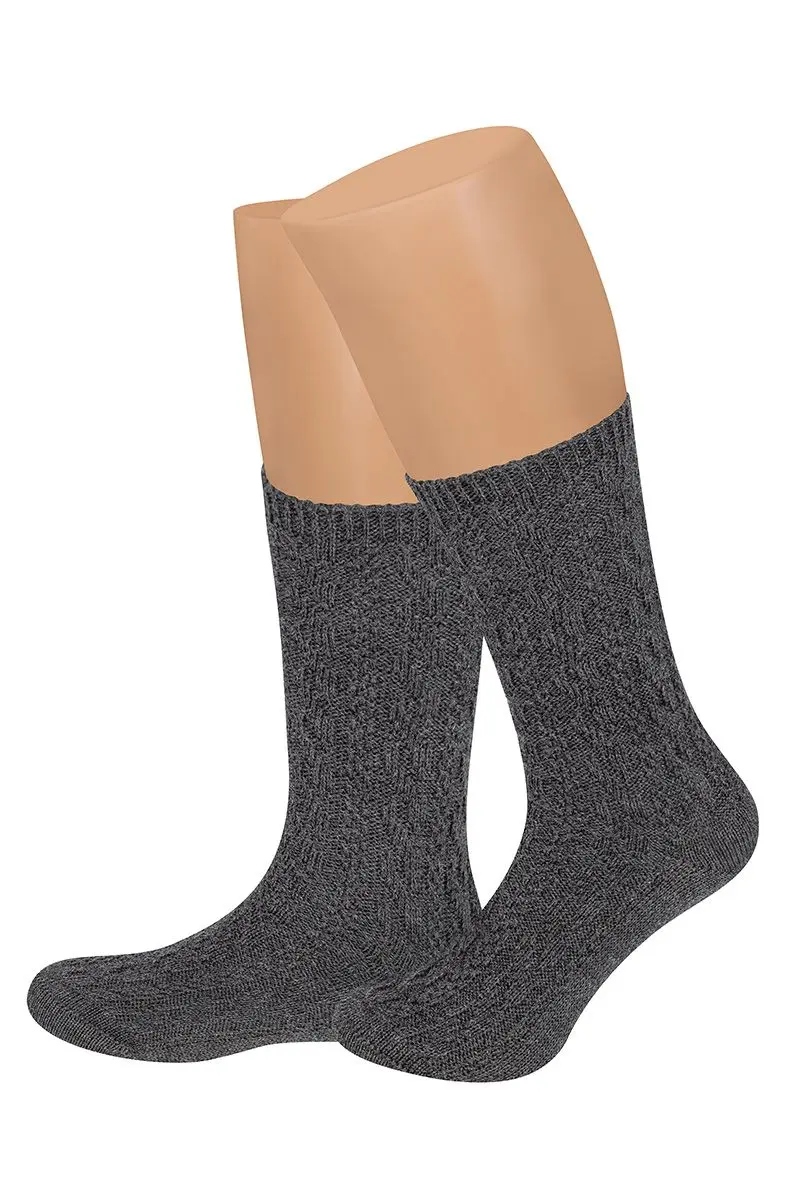 Trachtensocken kurz anthrazit 102943 ~ 48-49